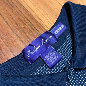 RALPH LAUREN COLLECTION DOTTED POLO XXL